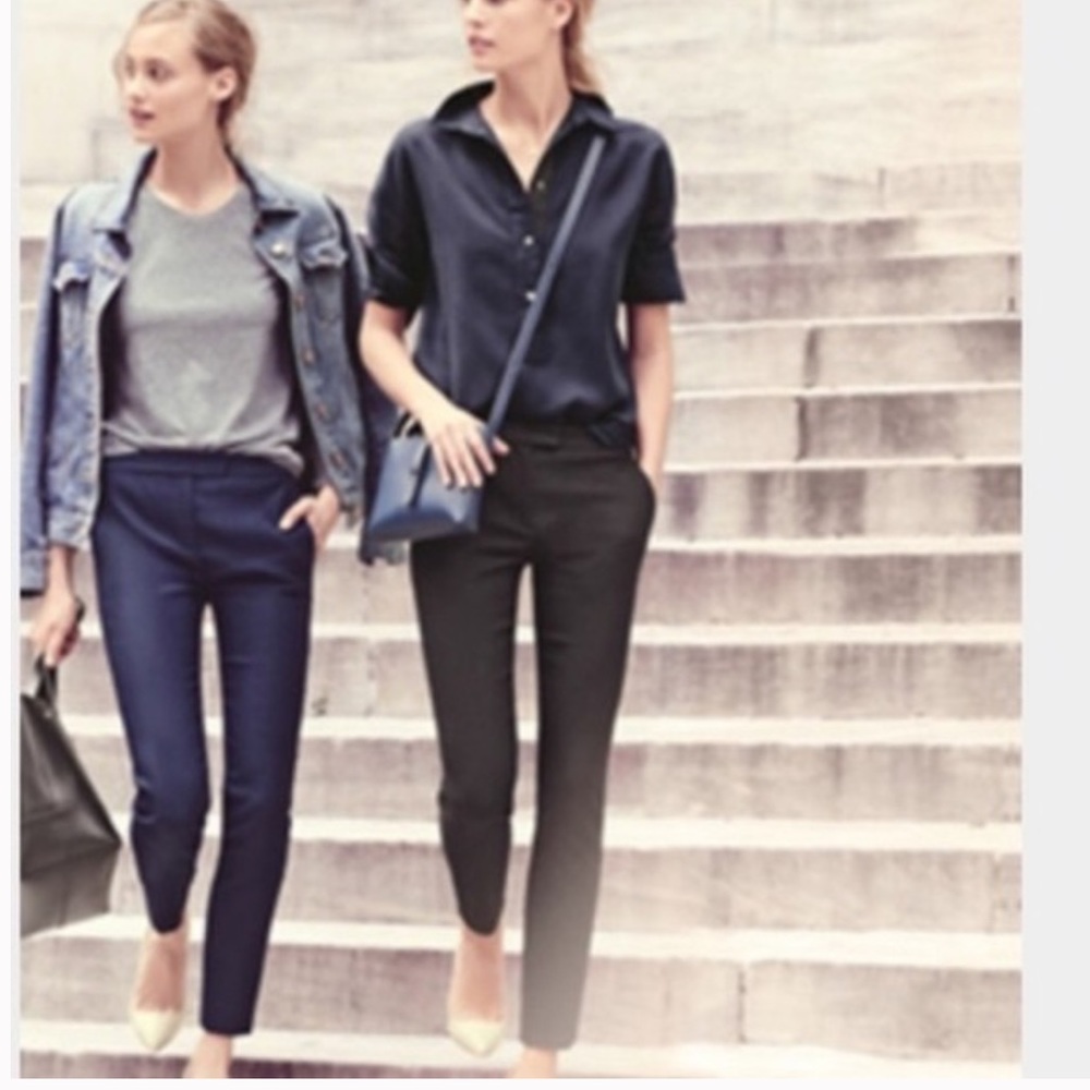 J. Crew Ryder pants in black